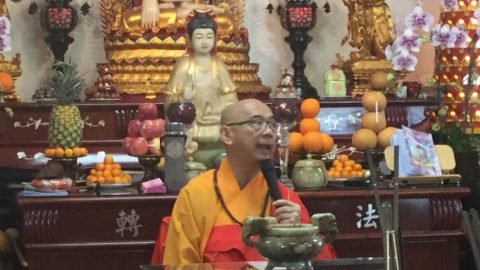 Upacara Peringatan 12 Tahun Nirvana Y.M. Bhiksuni Ming Zhan di SHENG NEN Temple USA